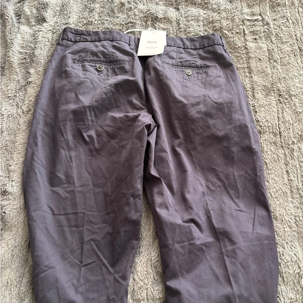 Perk Men's blue Gray feel good slim stretch chinos 35/32 new high quality